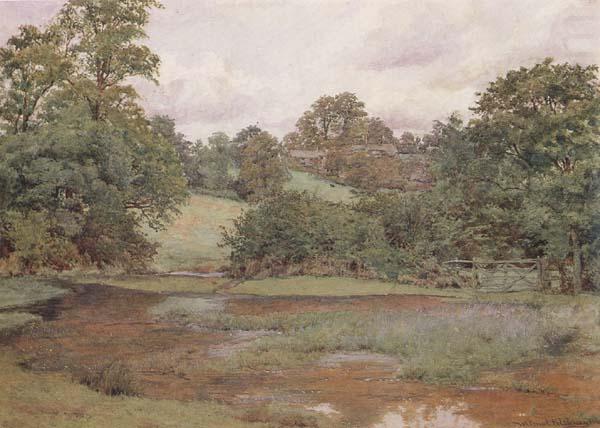 Landscape in Leicestershire (mk46), Wilmot Pilsbury,RWS